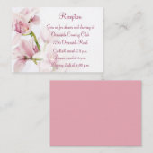 シンビジウム オーキッド ウェディング レセプション 挿入カード エンクロージャーカード (正面/裏面)