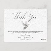 シンフエレガントァティサンキューカード – 水彩鳩 ポストカード (裏面)