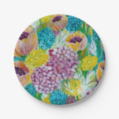 シンフォニーアジアンジェポピーフローラ紙プレート ペーパープレート (正面)