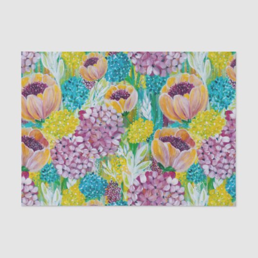 シンフォニーアジアンジーアポピーフローラティッシュペーパー 薄葉紙 (正面)