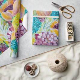 シンフォニーアジサイフローララッピング紙 ラッピングペーパー