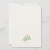 シンフォニーフローラ招待状 招待状 (裏面)