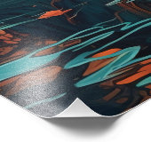 シンフォニー・オブ・タイム – 日没の時の時計の反射 フォトプリント            (角)