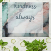 シンフォニー – 白 キッチンタオル (折り畳み)