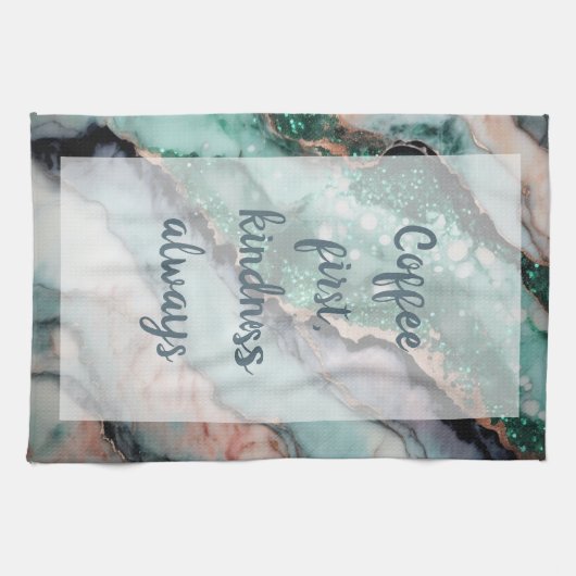 シンフォニー – 白 キッチンタオル (横)