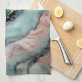 シンフォニー – 白 キッチンタオル (四つ折り)