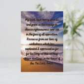 シンフラットグリーティングカードの配信祈りの言葉 カード (スタンド正面)