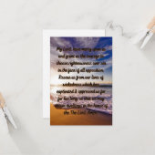 シンフラットグリーティングカードの配信祈りの言葉 カード (正面/裏面インサイチュ)