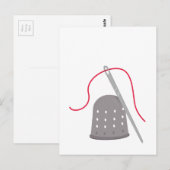 シンブルと針 ポストカード (正面/裏面)