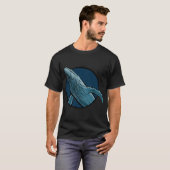 シンブルーホエール Tシャツ (正面フル)