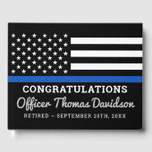 シンブルーラインおめでとう警察退職 ゲストブック (正面)