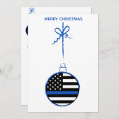 シンブルーラインクリスマス法執行警察 シーズンカード (正面/裏面)