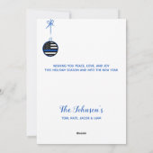 シンブルーラインクリスマス法執行警察 シーズンカード (裏面)