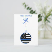 シンブルーラインクリスマス法執行警察 シーズンポストカード (スタンド正面)