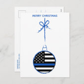 シンブルーラインクリスマス法執行警察 シーズンポストカード (正面/裏面)