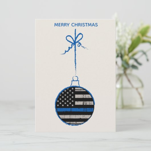 シンブルーラインクリスマス – 警察家族 シーズンカード (スタンド正面)