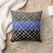 シンブルーラインバッジ装飾用クッション クッション (ブランケット)