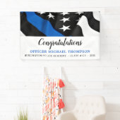 シンブルーラインフラッグ卒業警察パーティー 横断幕 (インサイチュ)