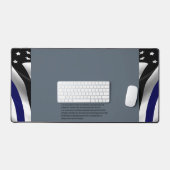 シンブルーラインミランダ権利 デスクマット (キーボード&マウス)