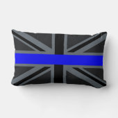 シンブルーラインユニオンジャックデザイン ランバークッション (裏面)