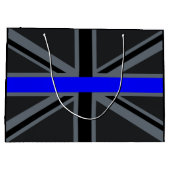 シンブルーラインユニオンジャックデザイン ラージペーパーバッグ (裏面)