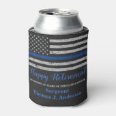 シンブルーラインヴィンテージ警察の退職 缶クーラー (缶正面)