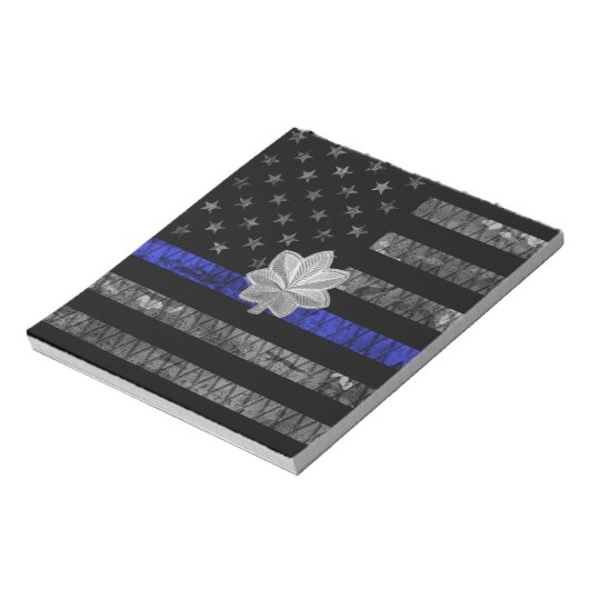 シンブルーライン中佐動揺して旗 ノートパッド (回転)