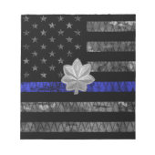 シンブルーライン中佐動揺して旗 ノートパッド (正面)