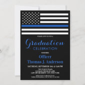 シンブルーライン卒業アカデミーの警察官 招待状 (正面)