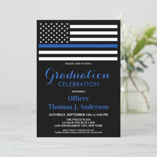 シンブルーライン卒業アカデミーの警察官 招待状 (スタンド正面)
