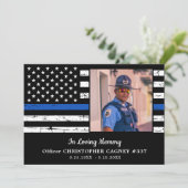 シンブルーライン悔やみや弔慰警察追悼式 サンキューカード (スタンド正面)