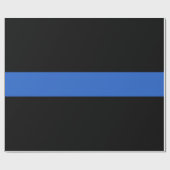 シンブルーライン旗警察の連帯シンボルusaa ラッピングペーパー (フラット)