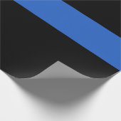 シンブルーライン旗警察の連帯シンボルusaa ラッピングペーパー (角)