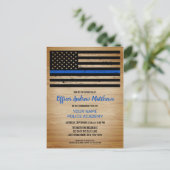 シンブルーライン法執行警察卒業I インビテーションポストカード (スタンド正面)