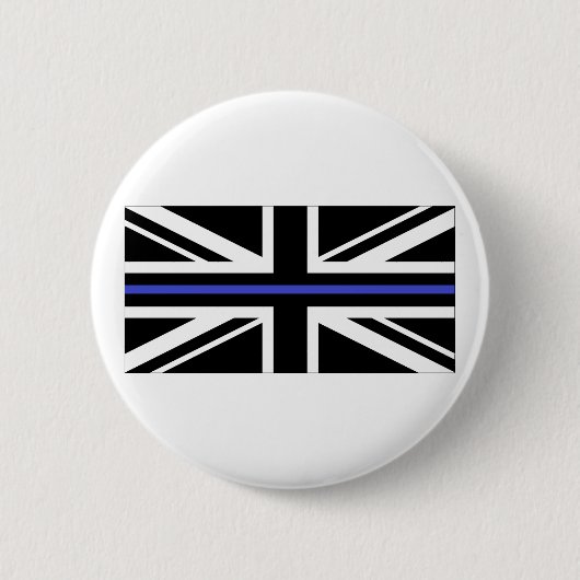 シンブルーライン英国警察 缶バッジ (正面)