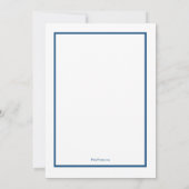 シンブルーライン警察アカデミー卒業パーティー 招待状 (裏面)