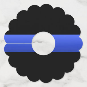 シンブルーライン警察テーマ ワイングラスタグ