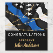 シンブルーライン警察パーティーおめでとう ワインラベル (シングルラベル)