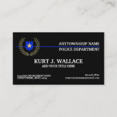 シンブルーライン警察旗カスタム 名刺 (正面)