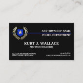 シンブルーライン警察旗カスタム 名刺 (正面)