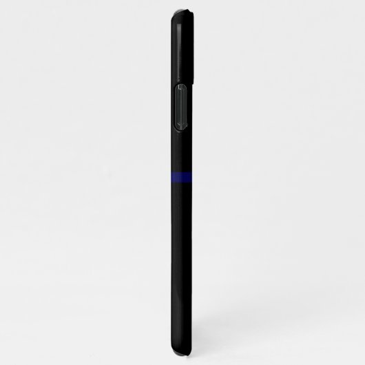 シンブルーライン警察祈りの言葉パーソナライズされた予算 iPhoneケース (右側)