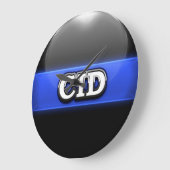 シンブルーライン警察署 ラージ壁時計 (傾斜)