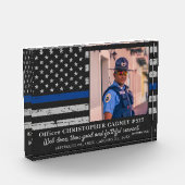 シンブルーライン警察記念碑 フォトブロック (左)