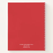 シンプエレガントルフレームレッパーソナライズされたド ノートブック (裏面)