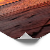 シンプソン湾の夕日 ポスター (角)