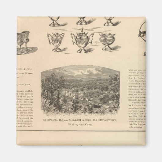 シンプソン、ホール、ミラー、トラベラーズ・カンパニー マグネット (正面)