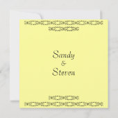 シンプリーイエロー結婚式招待状 招待状 (裏面)
