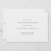 シンプリーシックカスタム数々のフォトコラ結婚ージュ セーブザデート (裏面)