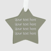 シンプリージグザグ – オリーブグリーン オーナメント (裏面)