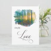 «シンプリーラブフォレストウッズ素朴招待状 招待状 (スタンド正面)